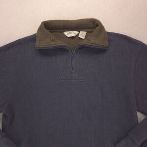 Orvis Casual Long Sleeve Pullover Sweatshirt Mens Size Medium M Blue